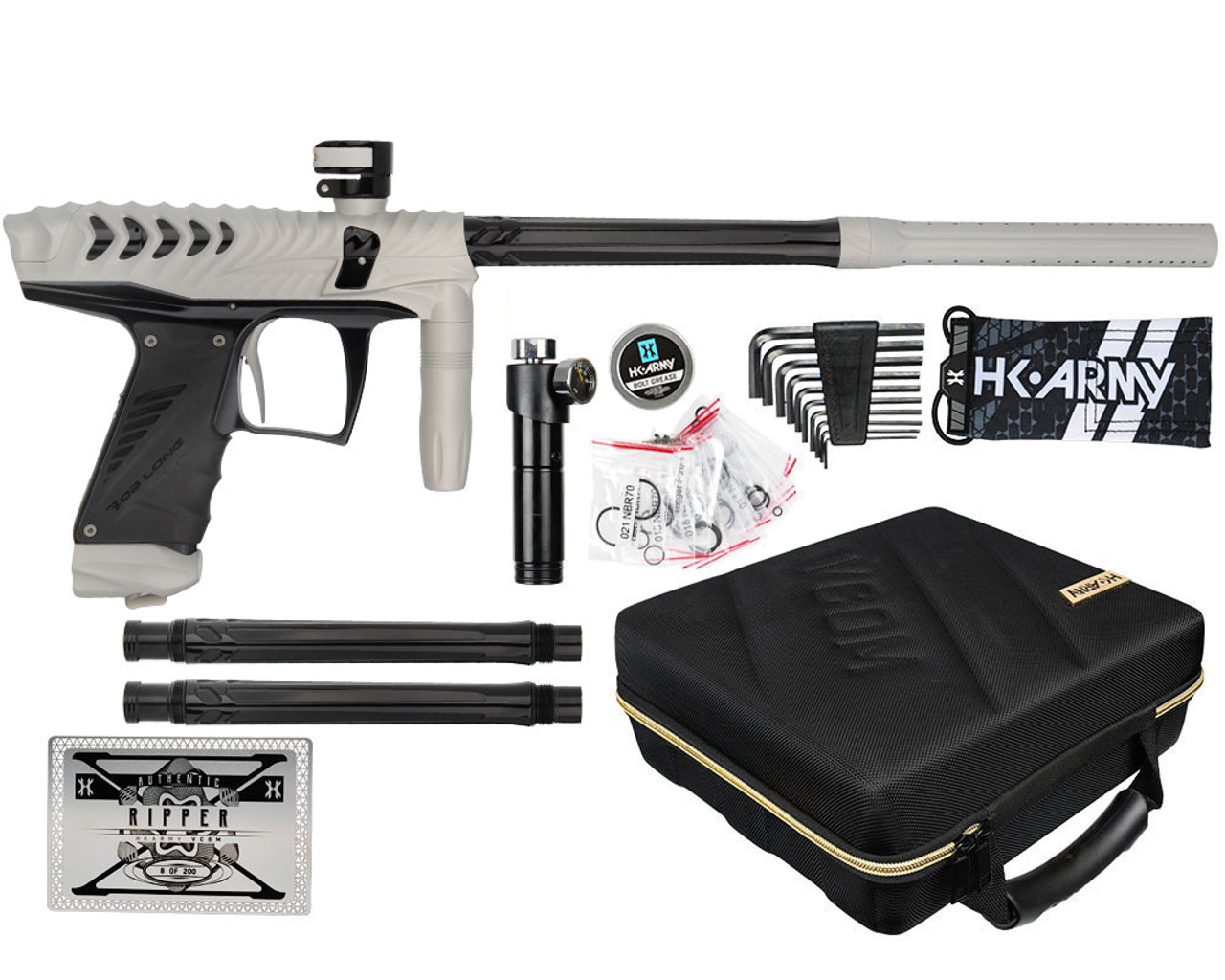 HK Army VCOM Ripper Paintball Gun - Dust White/Black