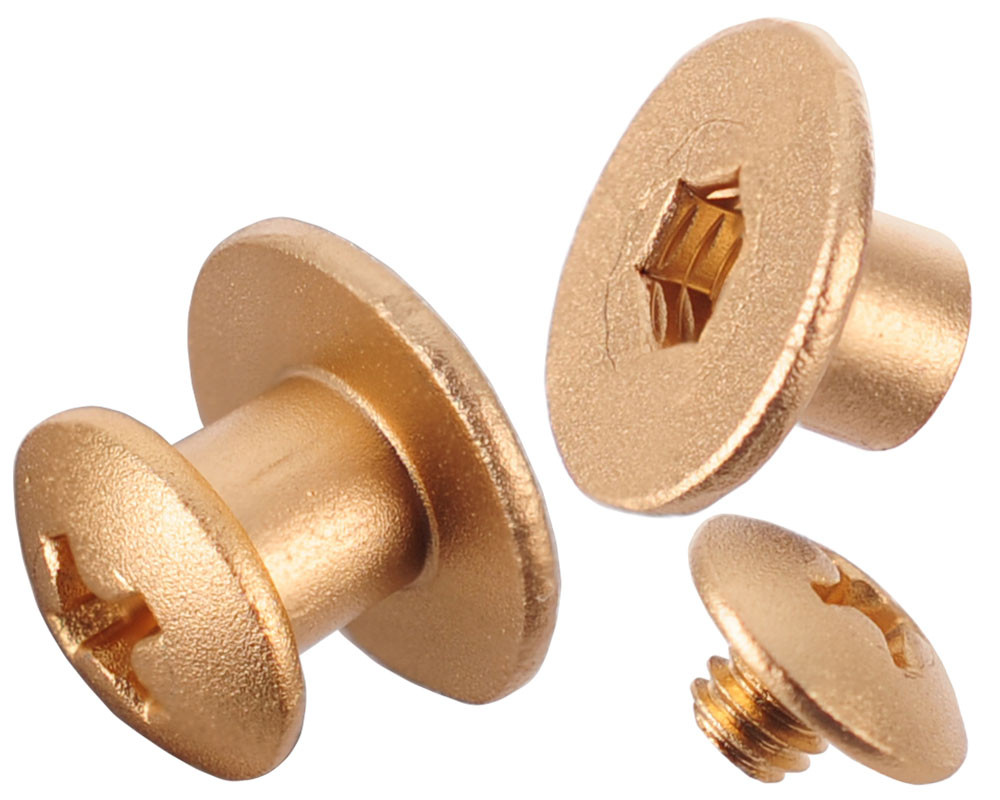 JT Anodized Aluminum Rivet Kit - 1 Complete Goggle Set - Gold