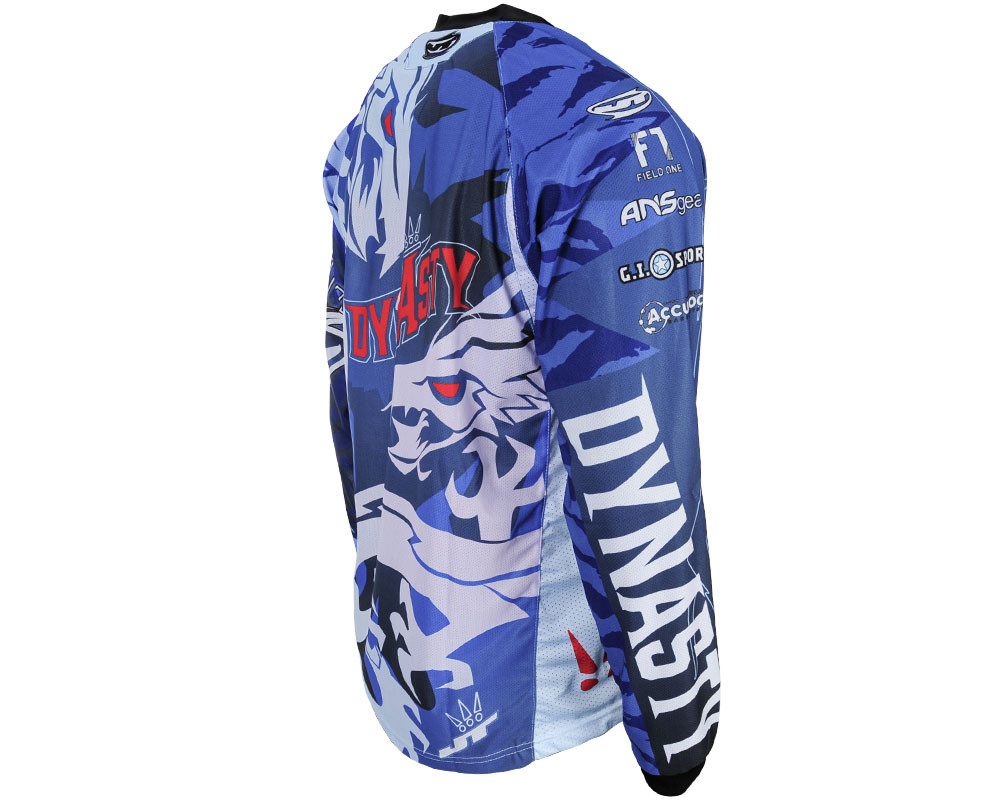 Maglia Paintball JT Team Dynasty Glide Dragon, Blu, Taglia Large, Nuova - Foto 2