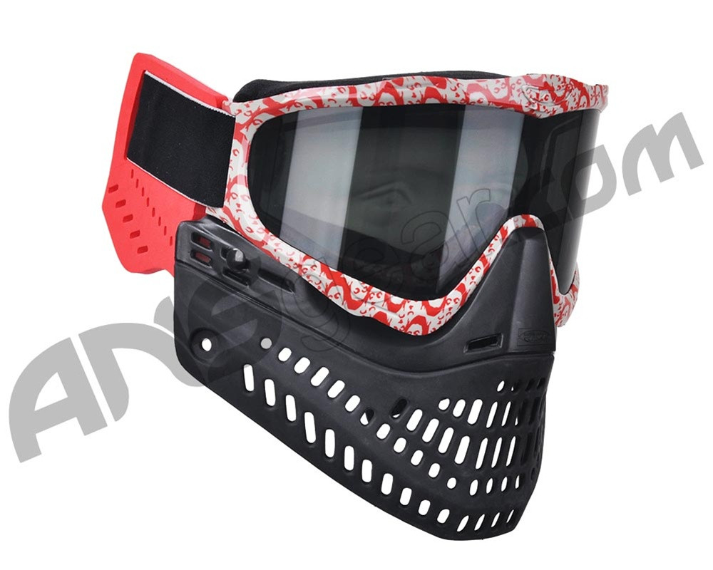JT ProFlex Thermal Paintball Mask w/ Smoke Lens - EPS Rage Red