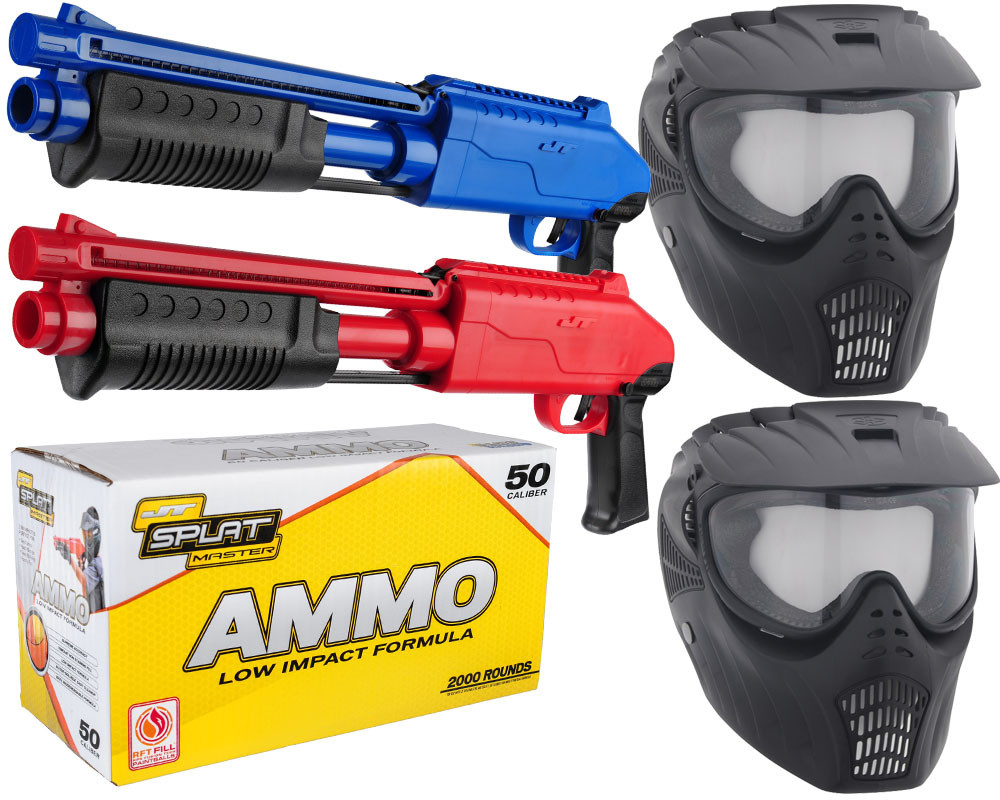 JT Splatmaster .50 Cal Z200 Shotgun Duel Kit - Blue/Red