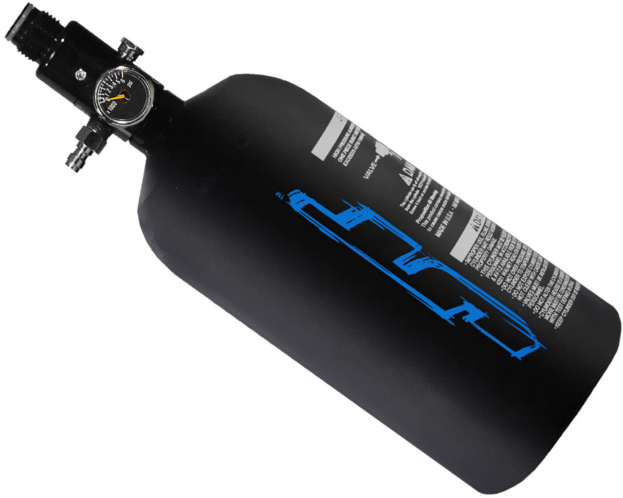JT 48/3000 Flat Bottom Aluminum Compressed Air Tank - Grunge