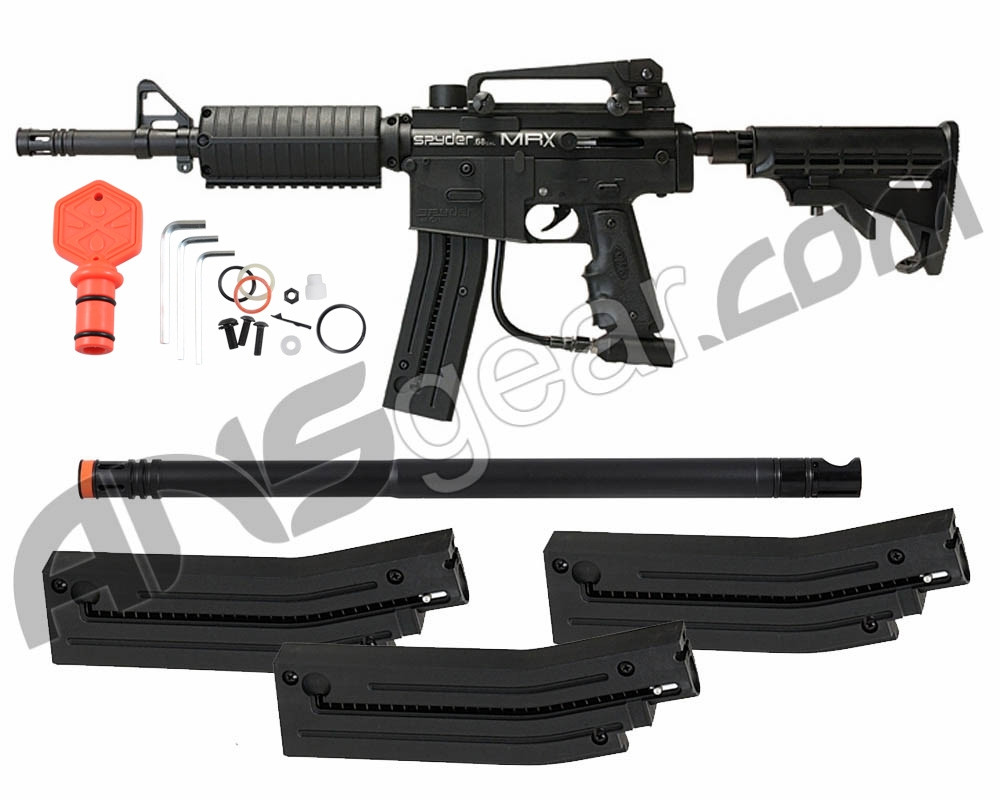 2012 Kingman Spyder MRX Semi-Auto Paintball Gun - Saber Package