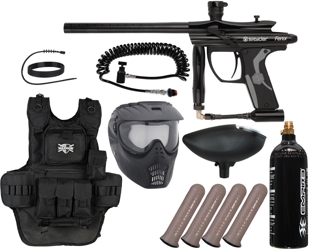 Kingman Spyder Fenix Heavy Gunner Paintball Gun Package Kit