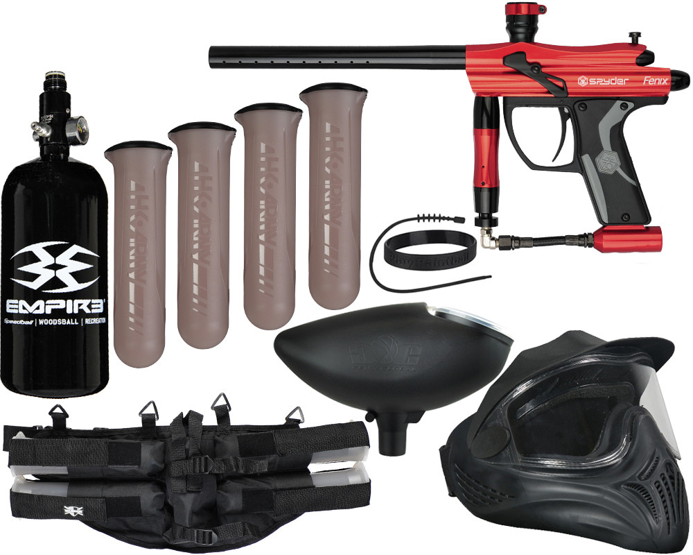 Kingman Spyder Fenix Legendary Paintball Gun Package Kit - ANSgear.com
