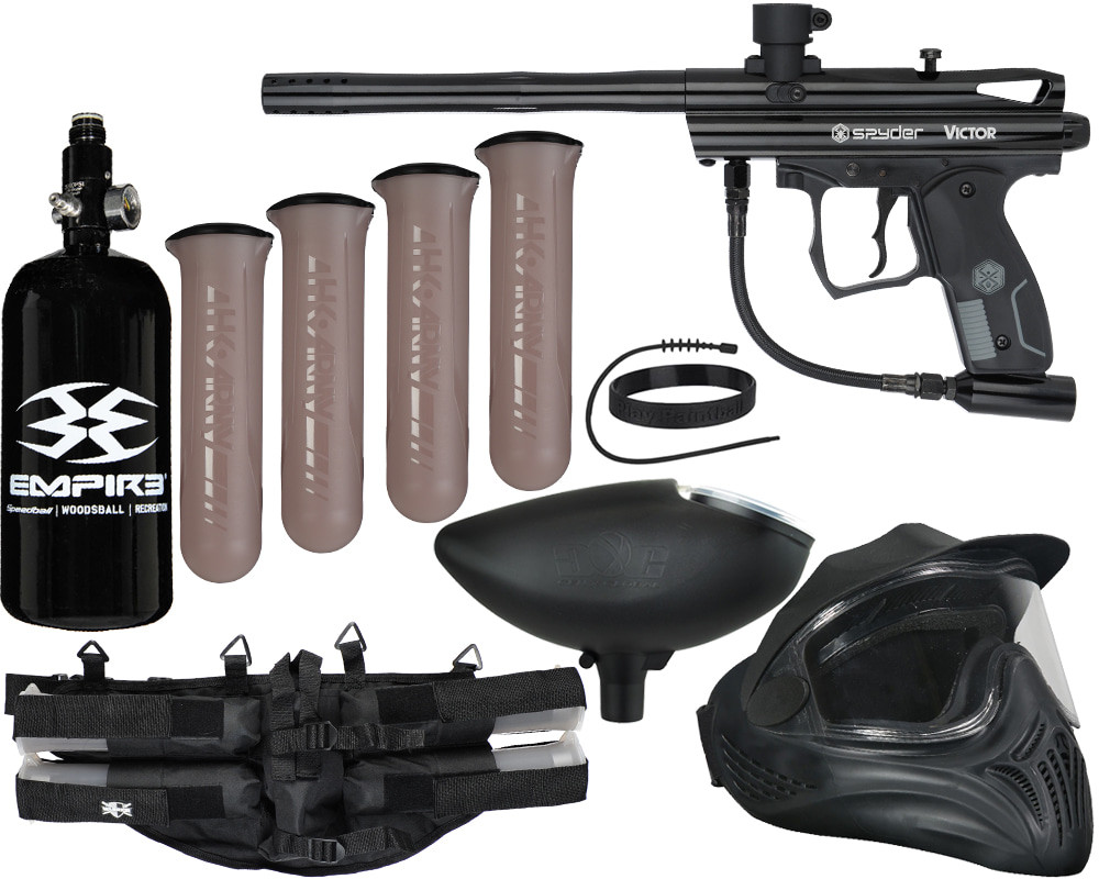 Kingman Spyder Victor Legendary Paintball Gun Package Kit