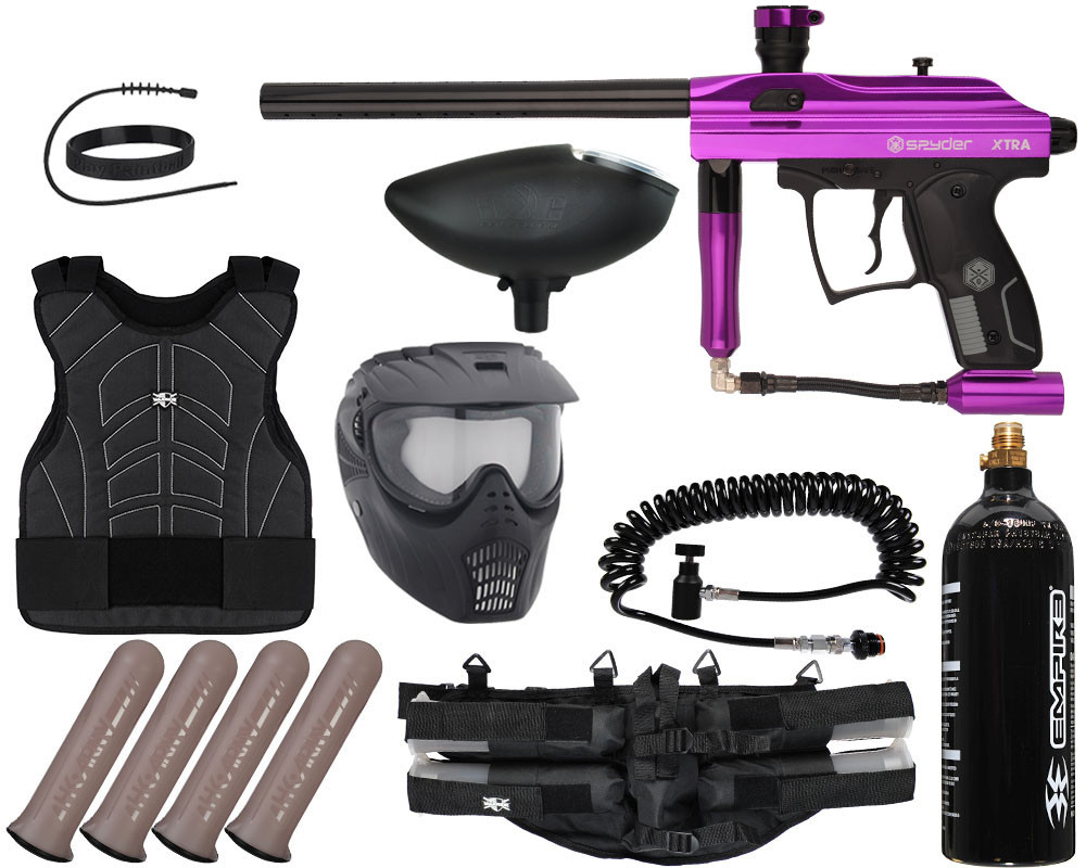 Kit De Protection Paintball Spyder Xtra Niveau 1 - Taille Grand/X-Large - Violet