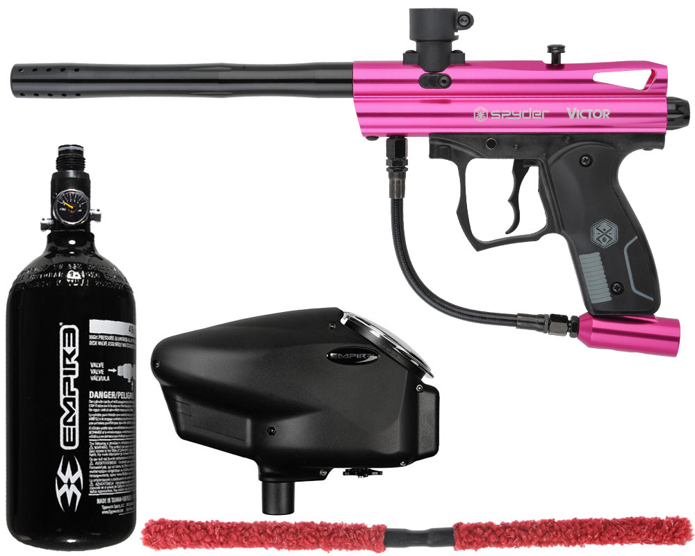 Kingman Spyder Victor Core Paintball Gun Package Kit
