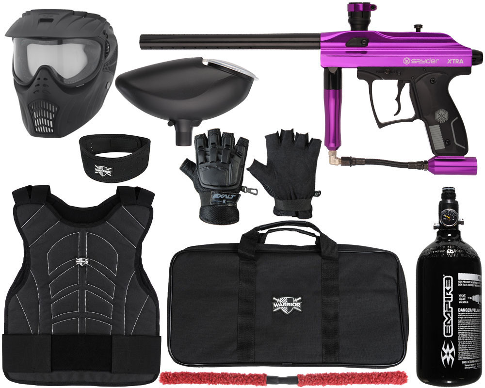 Kingman Spyder Xtra Level 1 Protector Paintball Gun Package Kit