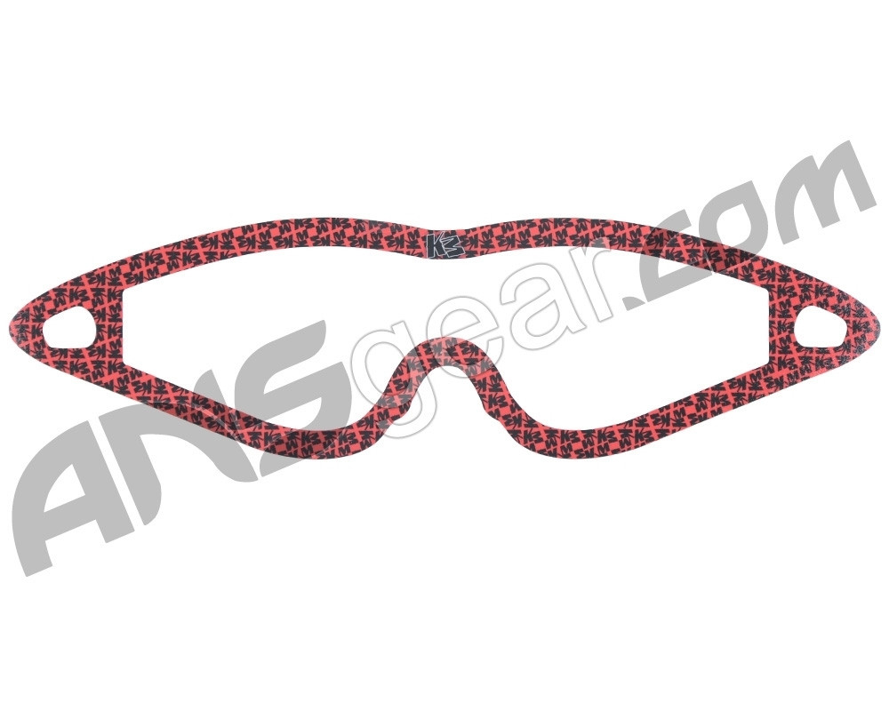 KM Paintball Mask Wraps Event Lens All Over Red