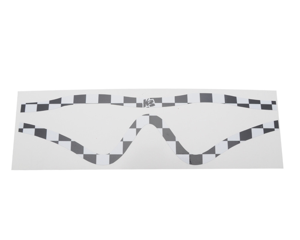 KM Paintball Mask Wraps Profit Lens White Checkers