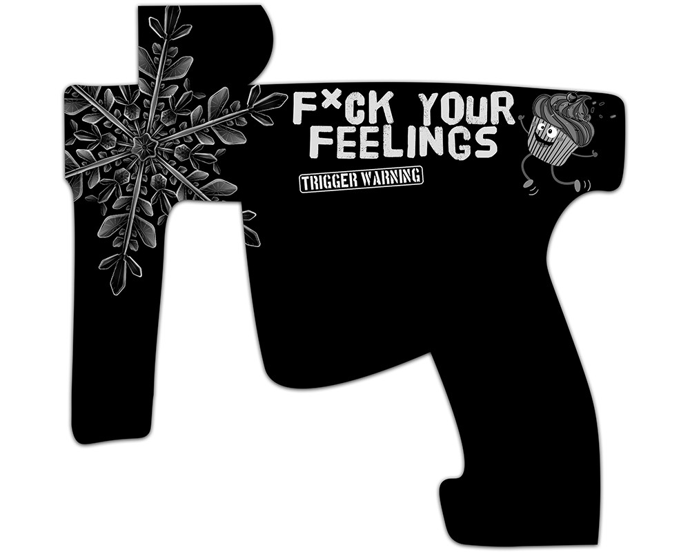 Laser Engraved Gun Design - Snowflake