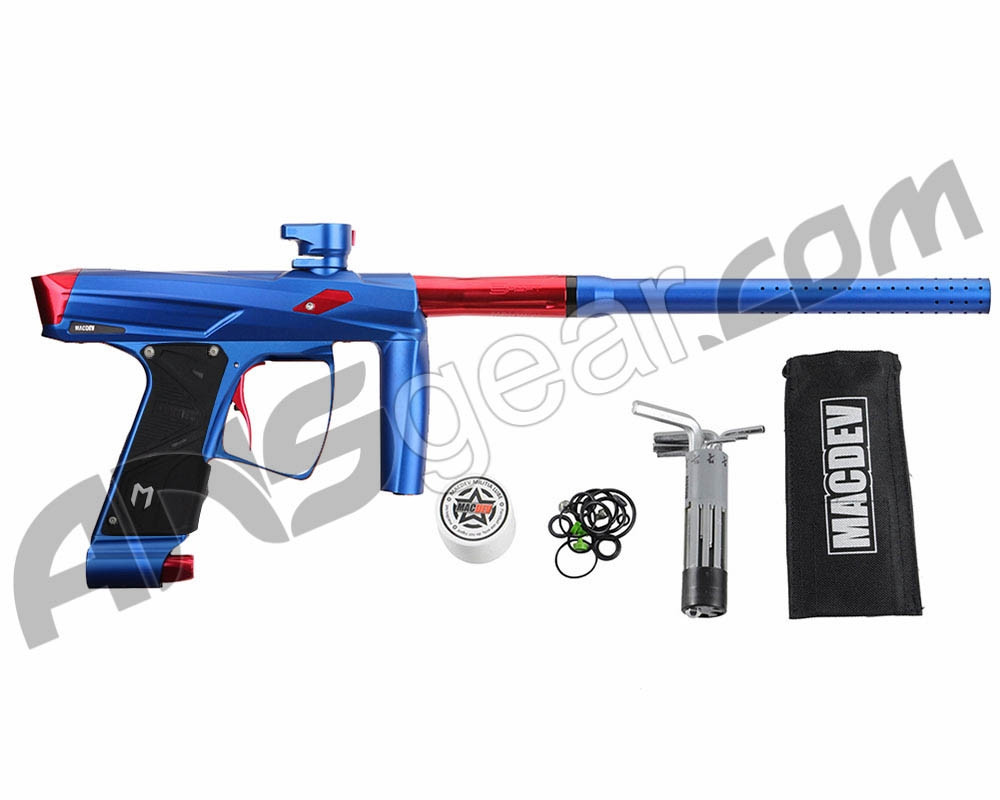 MacDev Clone GTi Paintball Gun - Blue/Red - ANSgear.com