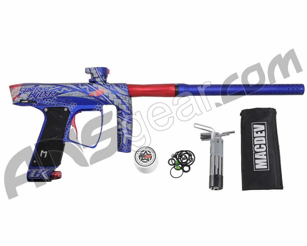 MacDev Clone GTi Paintball Gun - Contract Killer Laser Engraved