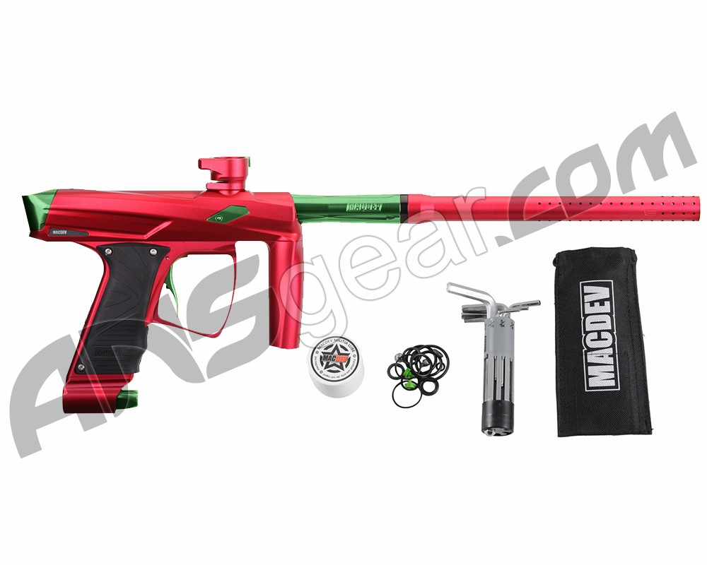 MacDev Clone GTi Paintball Gun - Red/Lime - ANSgear.com
