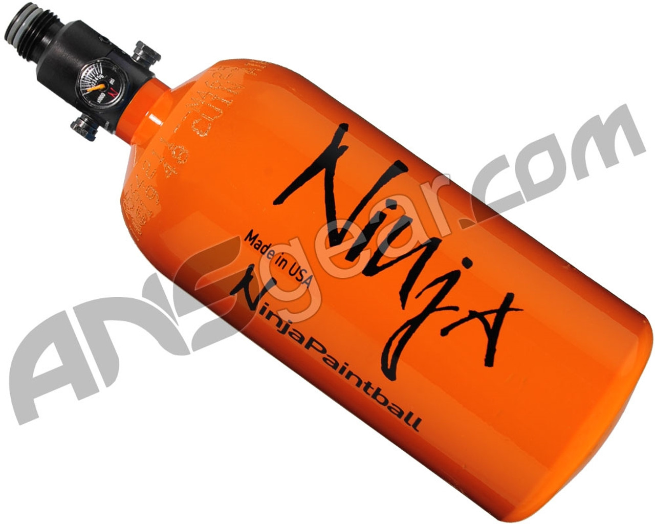 Ninja Flat Bottom Compressed Air Tank w/ Adjustable Regulator - 48/3000 -  Gloss Orange
