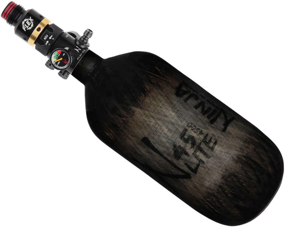 Bouteille Air Comprimé JT Paintball – Ultra Fibre Carbone 80/4500 Avec Régulateur FLO