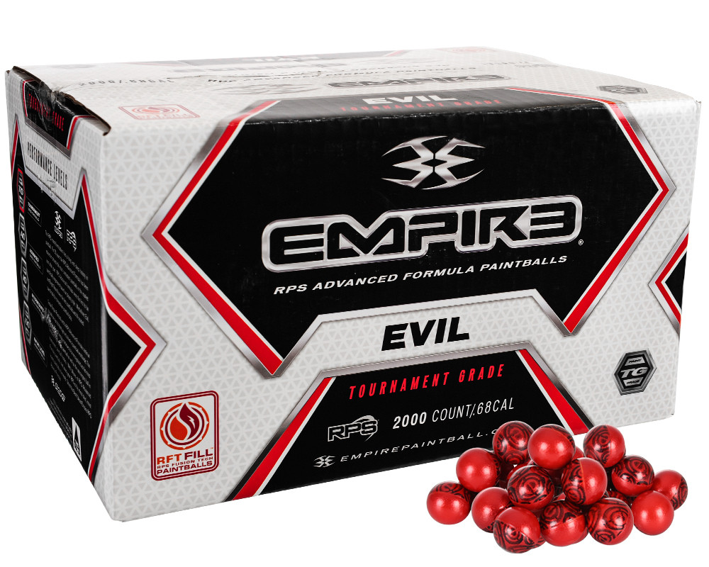 Ultra Evil Paintballs Case 1000 Rounds - Yellow Fill