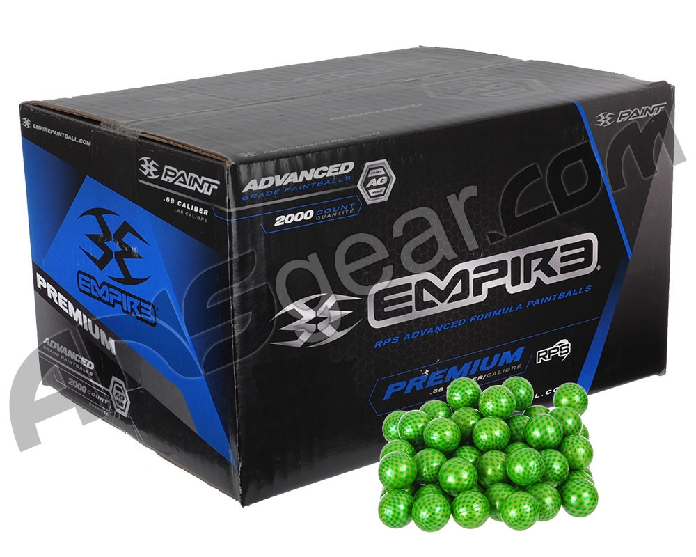 Empire Premium 1,000 Round Paintballs - Carbon Metallic Green