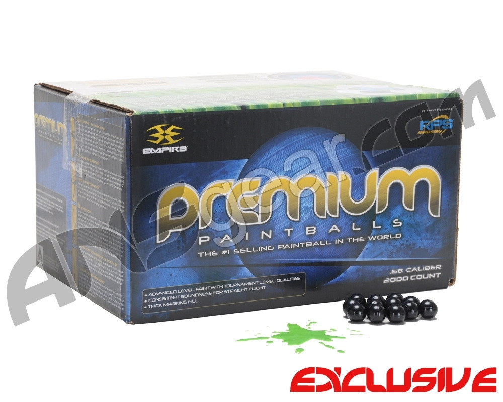 Empire Gator Black 2,000 Round Paintball Case Black Shell/Neon Green