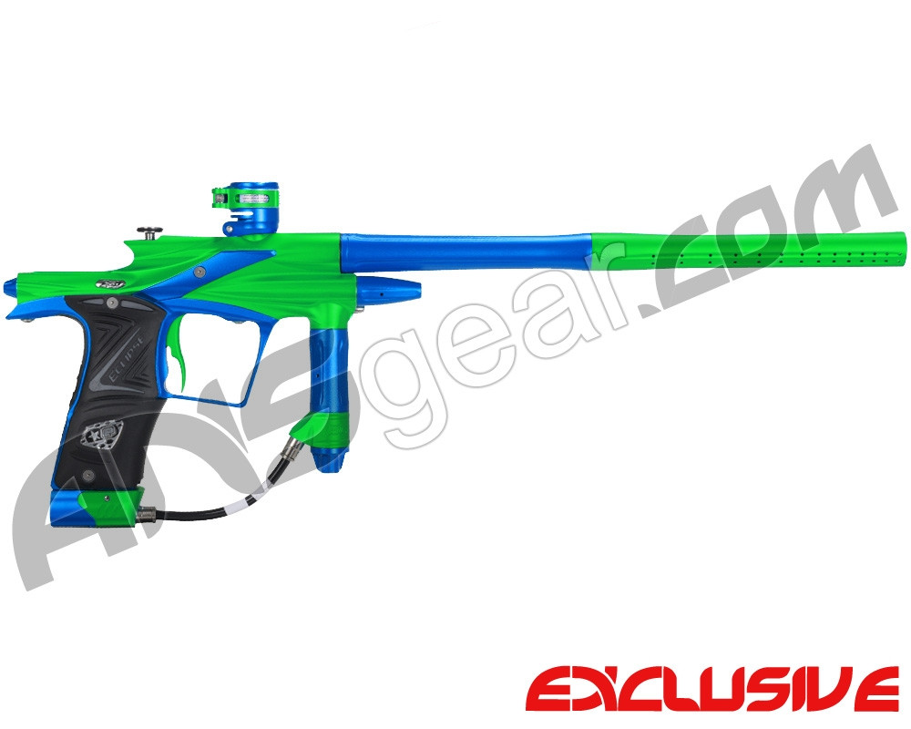 Eclipse 2011 Ego Paintball Gun Lime/Cobalt