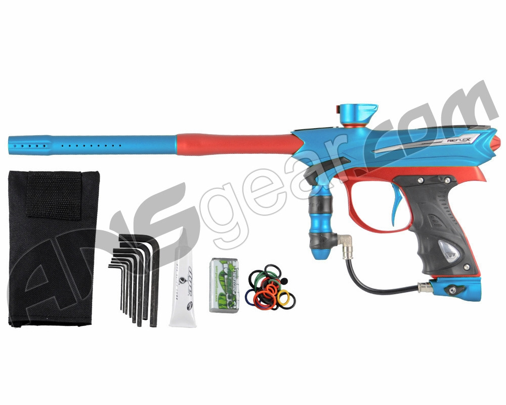 2013 Proto Reflex Rail Paintball Gun Teal/Red