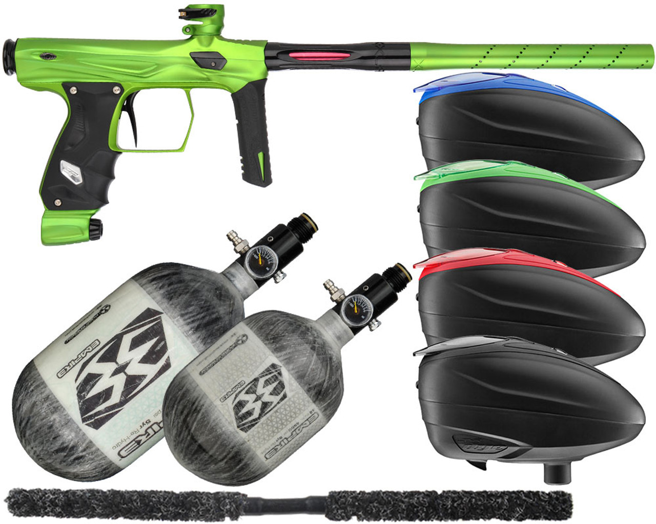 SP Shocker AMP Paintball Marker Gun Green - Paintball Revolution