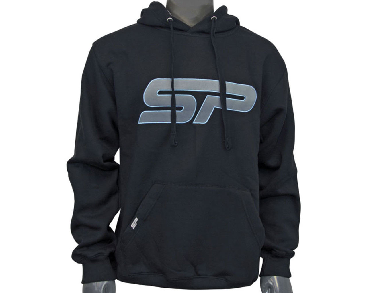 SP Logo Pull Over Hooded Sweatshirt - Black