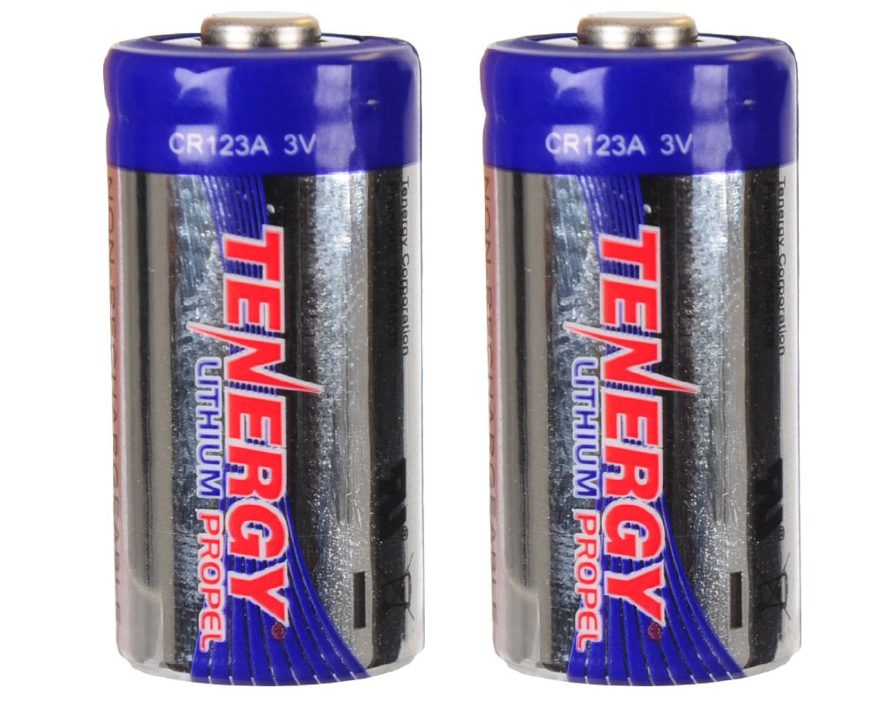 Tenergy Propel CR123A Lithium Battery With PTC Protected 2 pcs