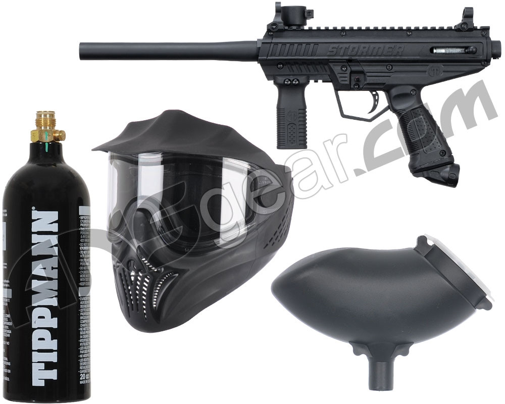 Tippmann Stormer Basic Bundle Paintball Gun Package Kit Black