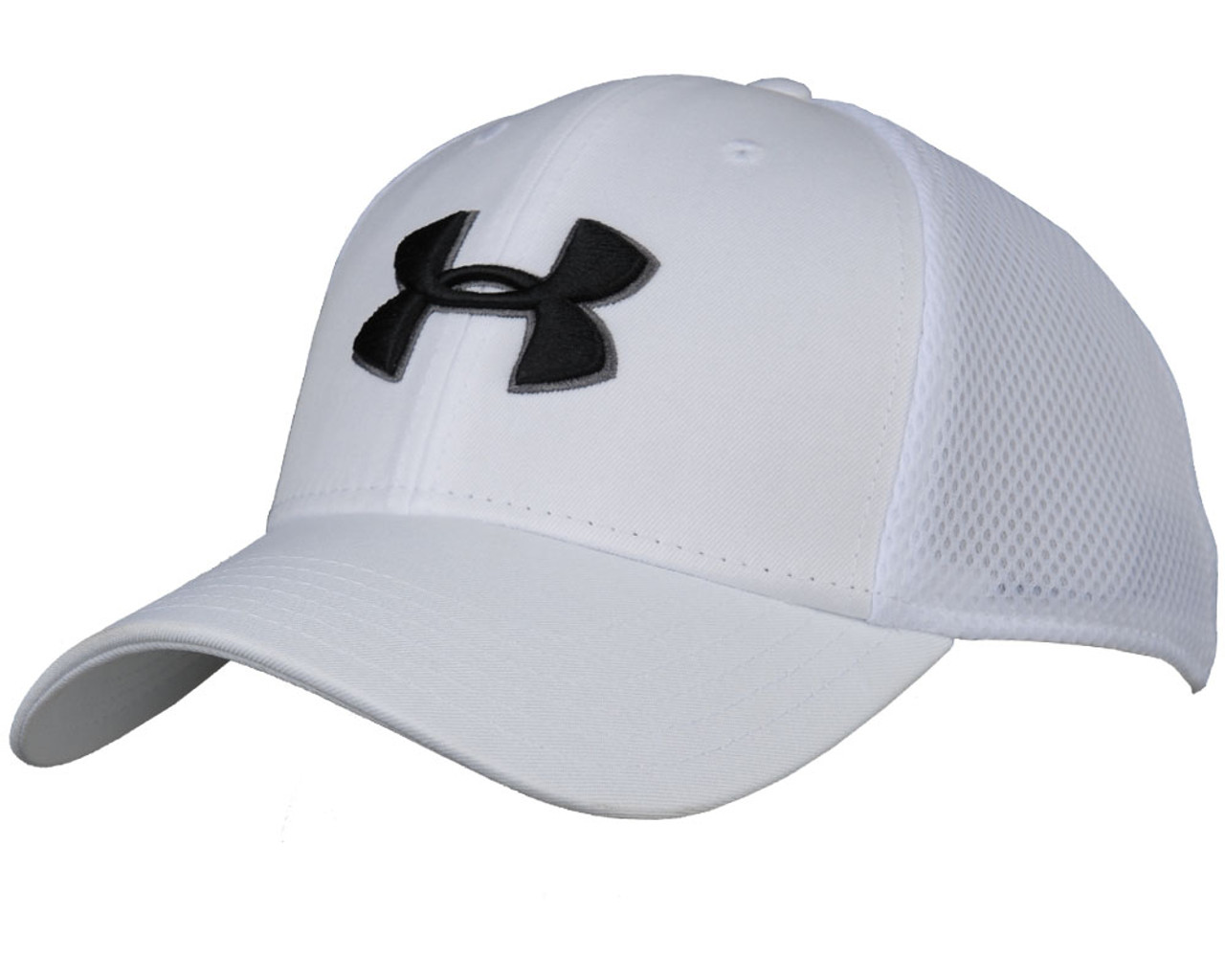 Under Armour Golf Mesh Stretch 2.0 Hat - White/Black (100)