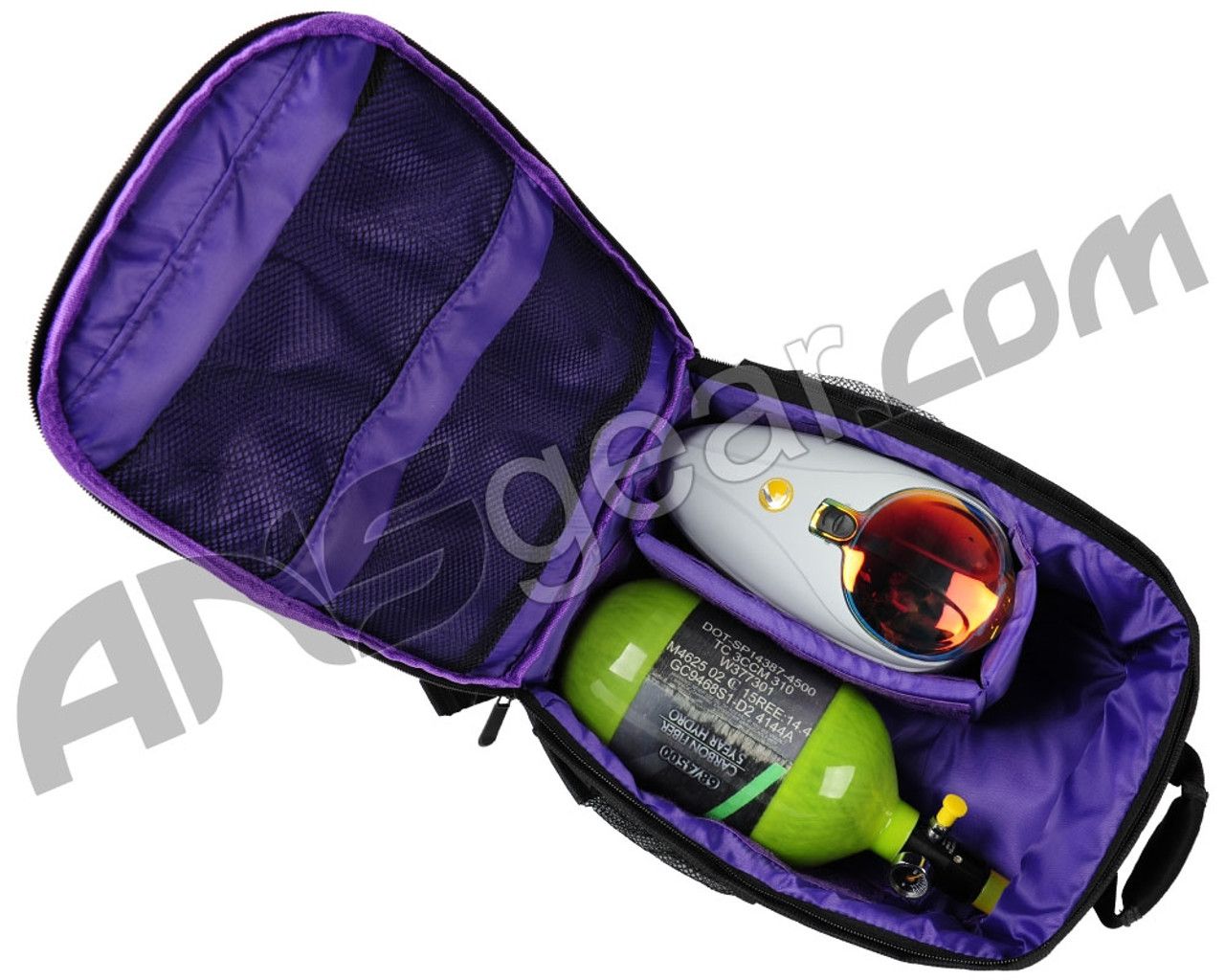 Warrior Paintball Backpack - Black/Purple