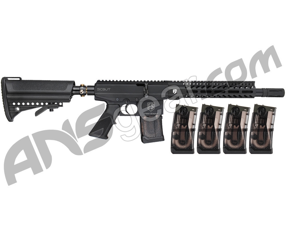 First Strike Bolt Action Scout Paintball Gun w/ 4 Free 11 Round Smoke