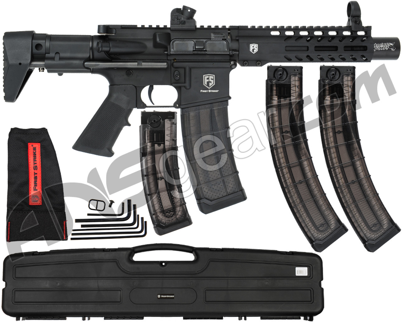 First Strike T15 PDW Paintball 30 Magazines Gun 2 Free Smoke w/ Round