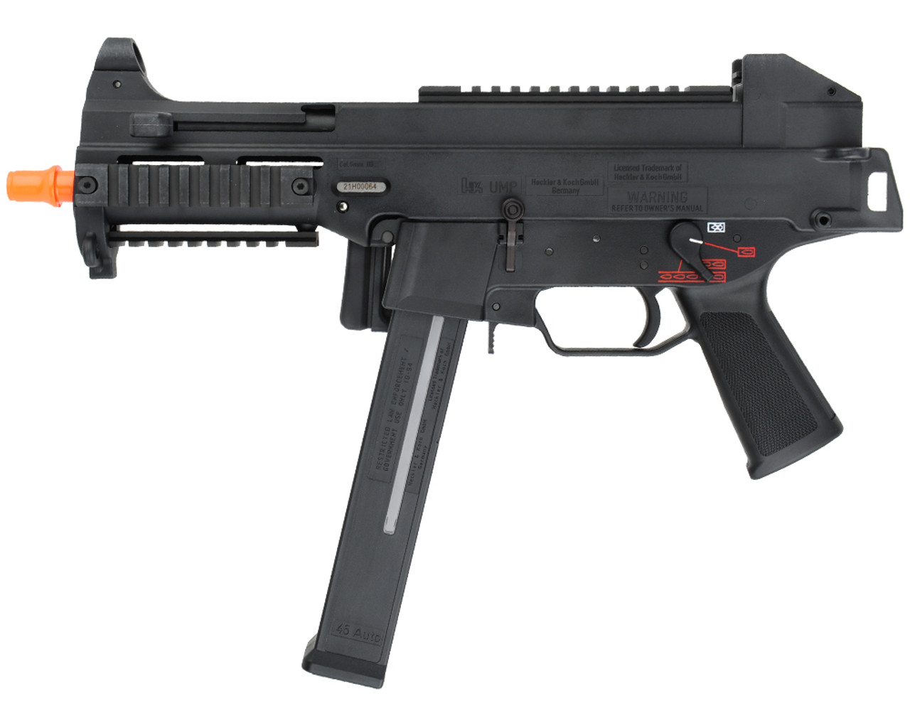 H&K UMP Gas Blowback Airsoft Gun - Black (2262044) - ANSgear.com