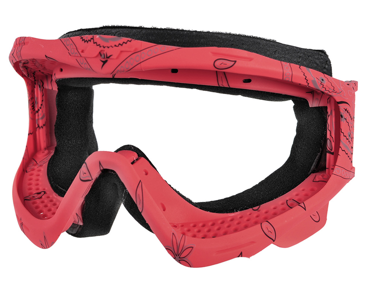 JT ProFlex (Old School) Paintball Mask - Black/Red