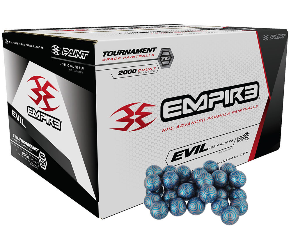 Empire Ultra Evil 1,000 Round Paintballs - Advantage White Shell