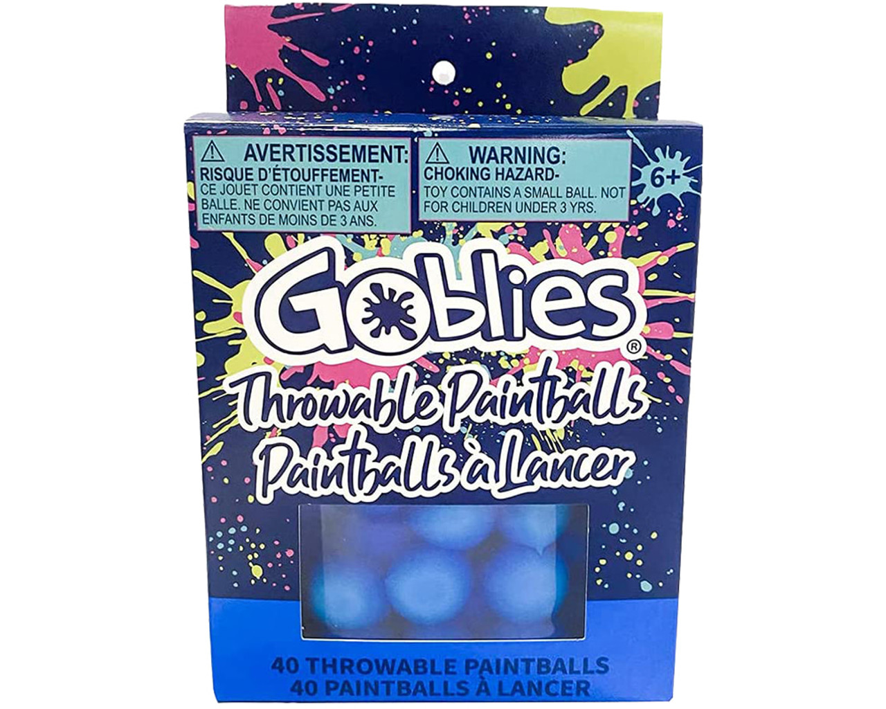  Goblies Throwable Paintballs 40 Count (Blue) : Sports &  Outdoors