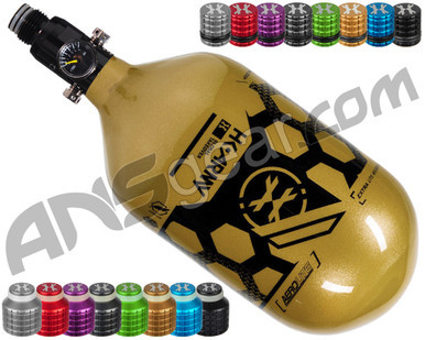 Bombola HK Army Aerolite HSTL 68/4500 – Oro/Nero – Solo Bottiglia HPA Per Paintball