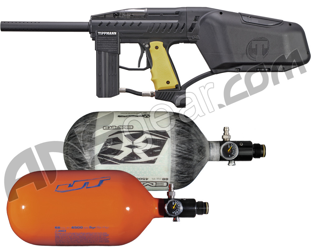Tippmann Raider Rental Paintball Gun w/ Carbon Fiber Tank