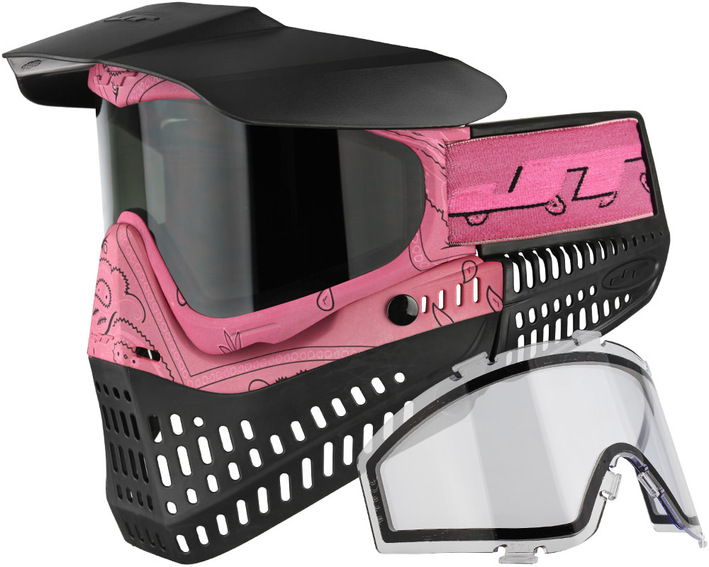 JT ProFlex Pro-Flex LE Thermal Paintball Goggles Mask - Bandana Red*New