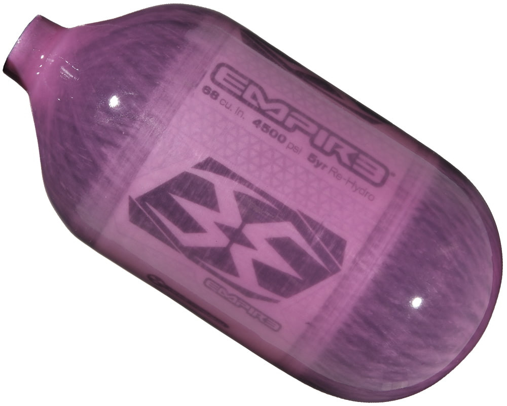 Empire Paintball Ultra Light Tank - 68ci Matte Black with Dark Grey Logo (Bottle Only) main image 1
