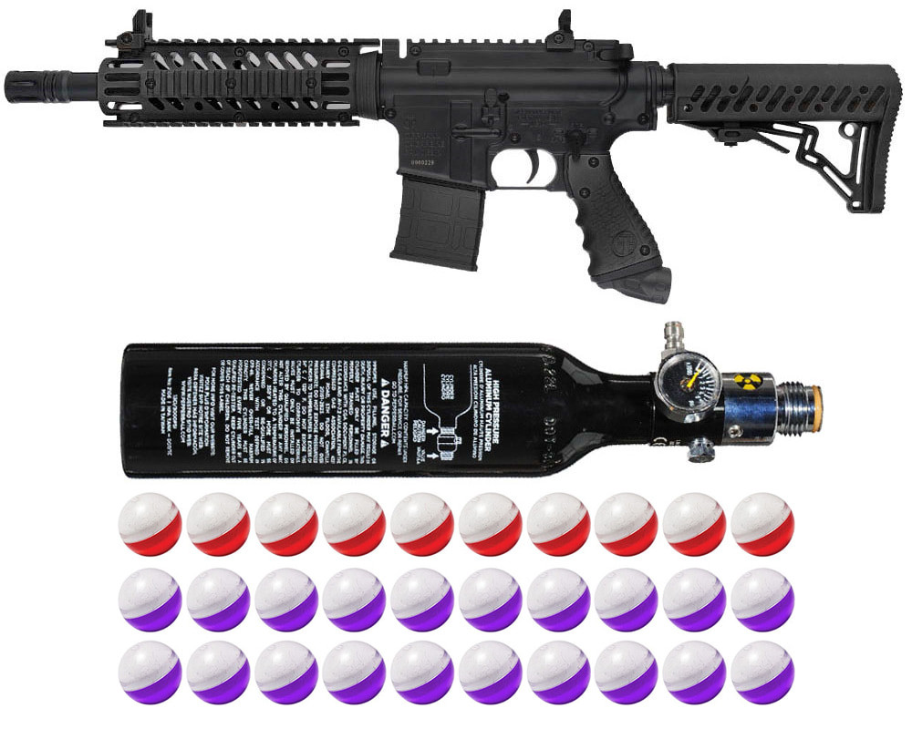 Tippmann TMC MagFed Paintball Markierer (All Black Edition