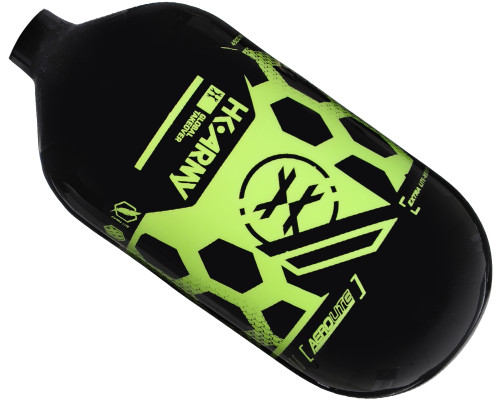 HK Army Aerolite "Extra Lite" Bottle - 80/4500 (Bottle Only) - Hex Black/Neon Green