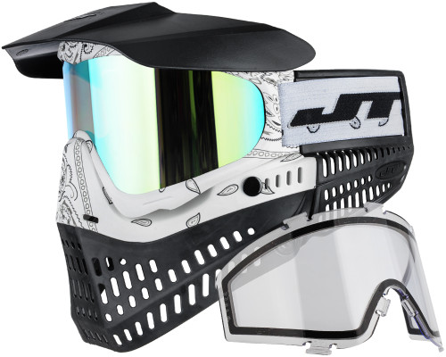 Masque De Paintball JT Proflex - Motif Bandana Zebra/Blanc - Neuf
