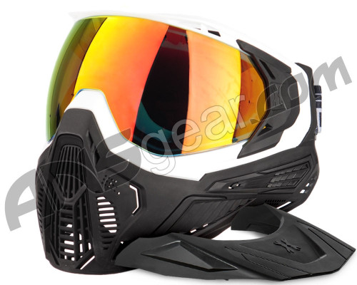 HK Army SLR Paintball Mask w/ Free Visor - Trooper (White/Black/Black w/ Scorch Lens)