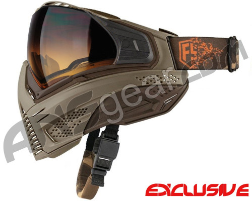 First Strike Push Unite Mask - Tan/Brown w/ Gradient HD Lens