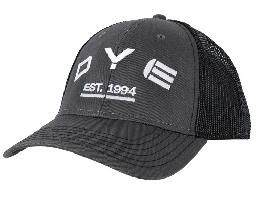 Dye Camp P Trucker Hat - Charcoal/Black