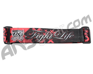 KM Paintball Universal JT Goggle Strap - 09 Fight Life (ZYX-0216)