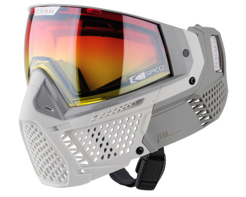 Masque De Paintball Carbone - Modèle Zéro - Couleur Cramoisie (SLD) - Moins De Couverture